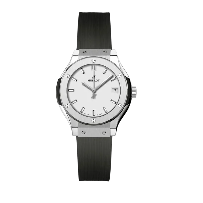 Classic Fusion Titanium 33mm Steel Zircon Rubber Strap