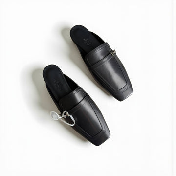 Hermes Groupie Mule, Calfskin Upper, Dermal Outsole