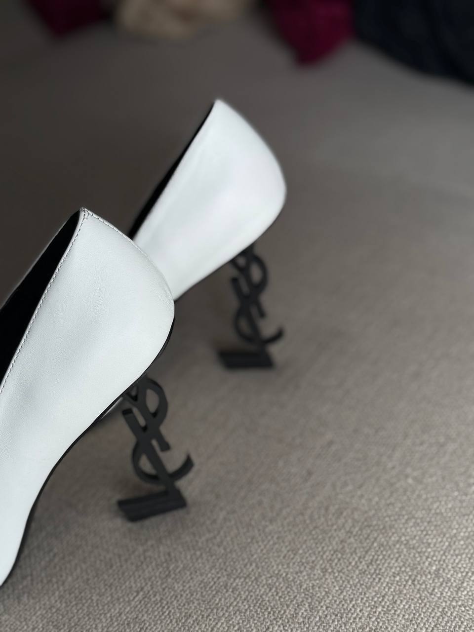 YSL Opyum Leather Pumps, 4.5" Heels, Smooth Leather, Box Damaged
