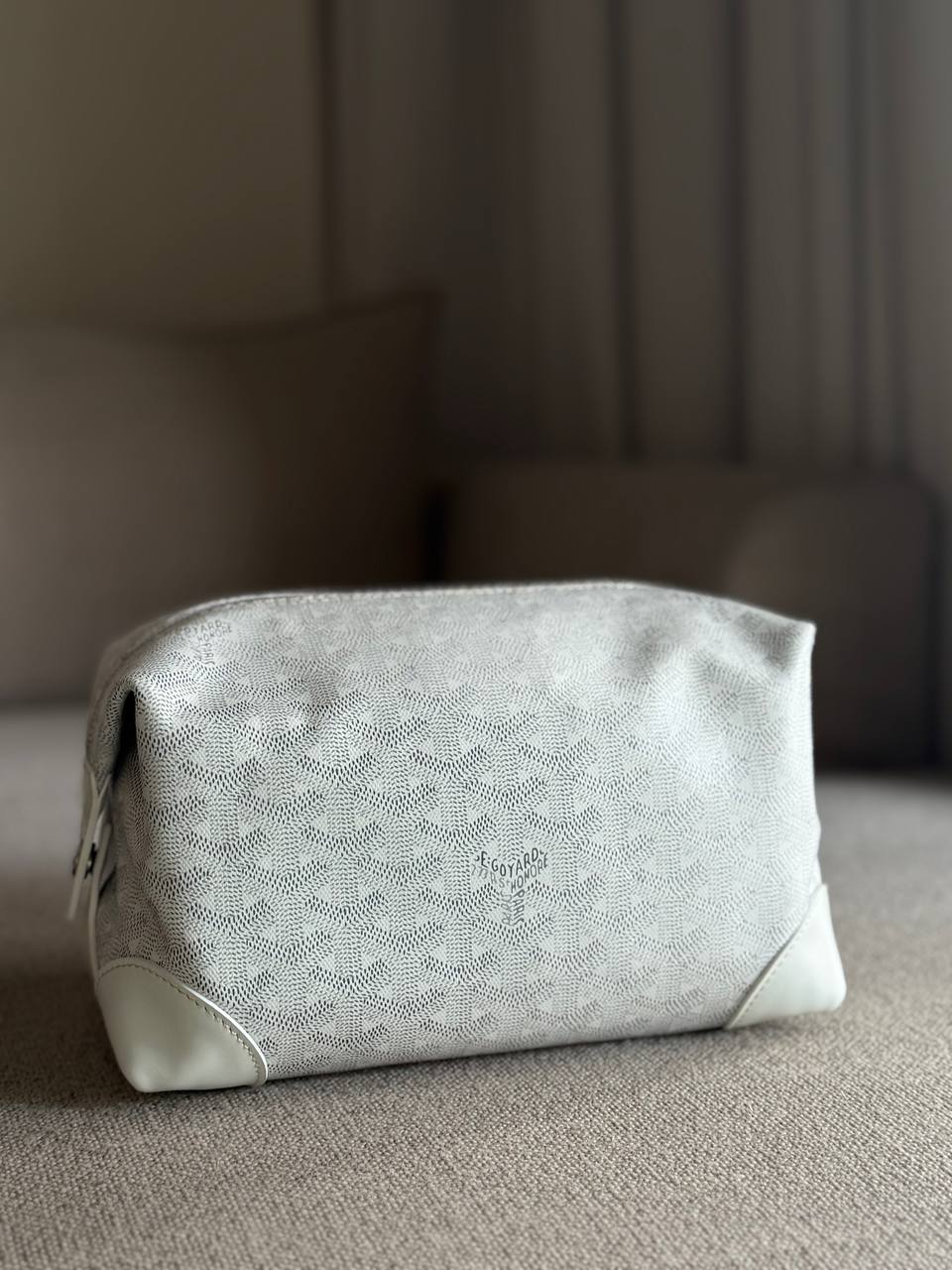 Goyard Bowling 25 Toiletry Bag – White