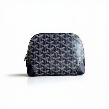 Goyard Vendôme Cosmetic Pouch – Navy Blue, Goyardine Canvas