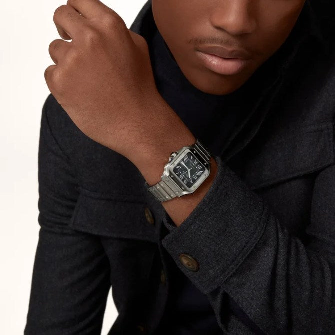 Santos de Cartier Watch 36mm Steel Mechanical Movement