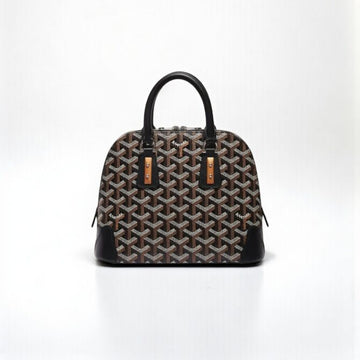 Goyard Vendôme Mini Bag 23cm Black Canvas & Calfskin