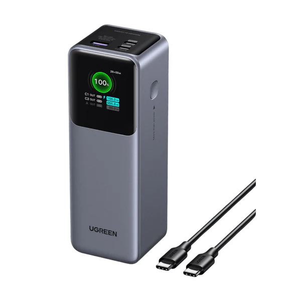UGREEN Nexode Power Bank 25000mAh 200W with Smart Digital Display
