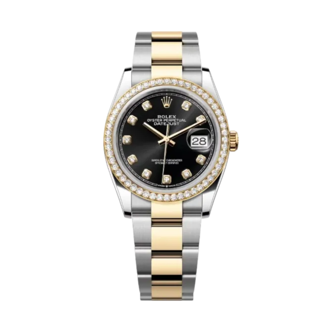 Datejust Oyster 36mm Watch – Steel with Zircon Detailing