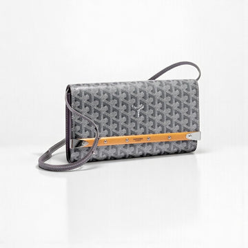 Goyard Monte-Carlo PM Clutch Grey – Canvas & Leather