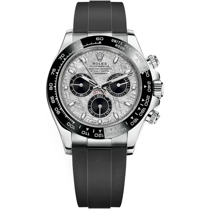 Cosmograph Daytona 40mm Stainless Steel Rubber Strap